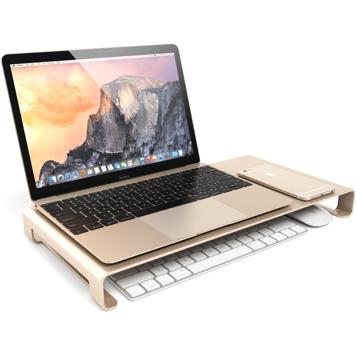 Алюмінієва підставка для iMac, MacBook, ноутбука та ПК, золота