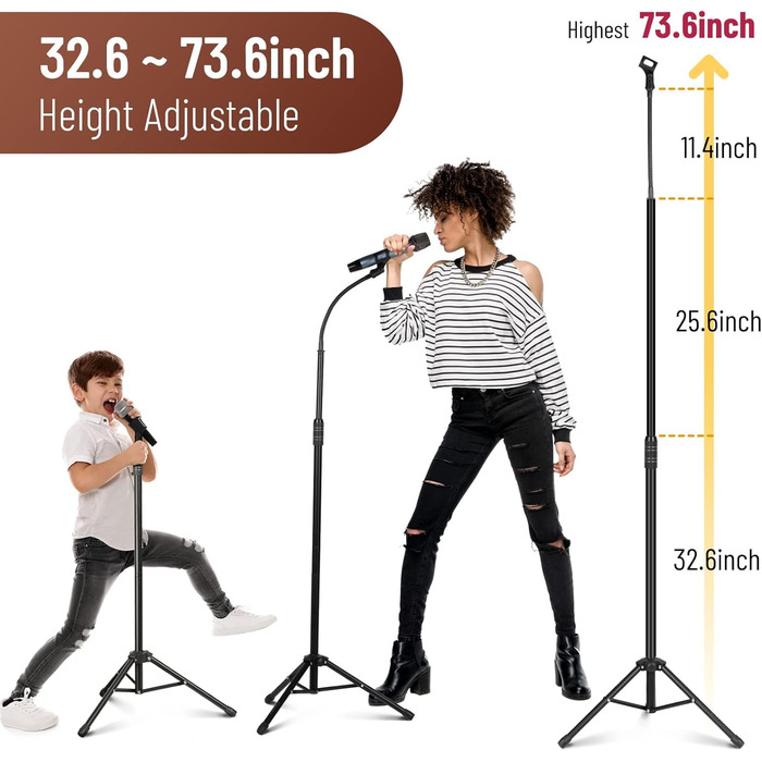 Підставка для мікрофона 2-в-1 з кріпленням для телефону та трьома кліпсами для мікрофону - CY0311