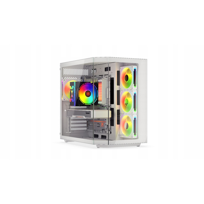 Корпус ATX KRUX Empero White, 4 вентилятори 120мм ARGB, тип 