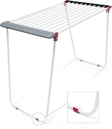 Сушарка для білизни Relaxdays розкладна, залізна, 18.2 м, біла - надійний та міцний сушарка для одягу