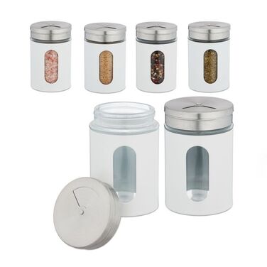 Relaxdays XL Spice Shaker Set of 6