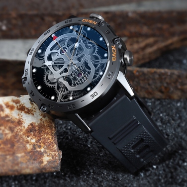 Чоловічий смарт-годинник JG Smart Hammer Black, чорний