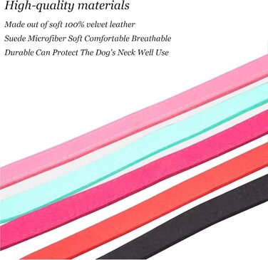 Нашийник для собак зі стразами, м'який велюровий нашийник та поводок, набір, блискучий, регульований, для маленьких та середніх собак та котів, рожевий S, рожевий