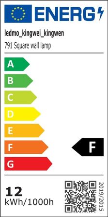LED-стінні світильники LEDMO 4 шт. 12W, регульований світловий потік, тепле біле світло, IP65, вологостійкі, чорні