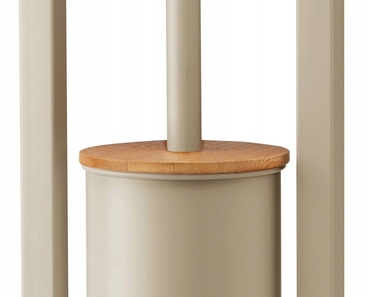 Набір для вбиральні DASTIN: тримач для йоржка та паперу, бежевий матовий