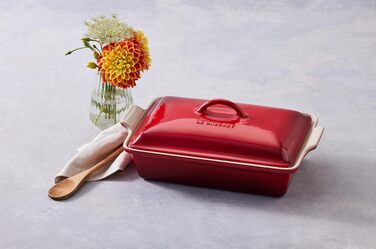 Каструля LeCreuset з керамічним покриттям, червона