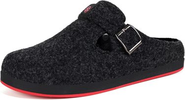 Тапочки халатні для дому Sisttke, чорні, унісекс, зимові, з змінним устілком (39 EU)