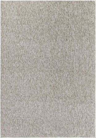 Килимок для вітальні HomebyHome 120x170 см, однотонний, меланжевий дизайн, короткий ворс, м'який, легкий у догляді, для кухні, їдальні, спальні. Килимове покриття для дому