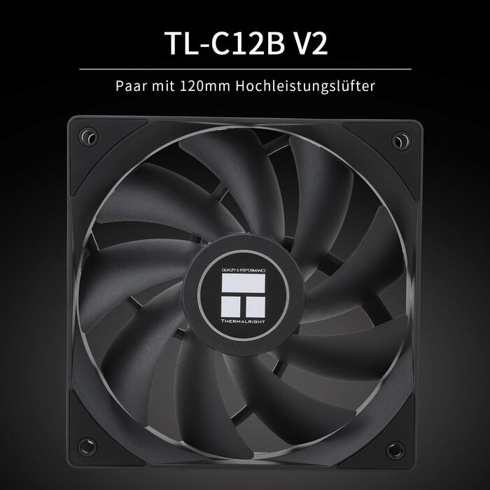 Охолоджувач CPU Thermalright Phantom Spirit 120 з 7 тепловими трубами та вентилятором TL-C12B V2 PWM (1500 RPM), сумісний з AMD AM4/AM5/Intel 1700/1150/1151/1200/2011