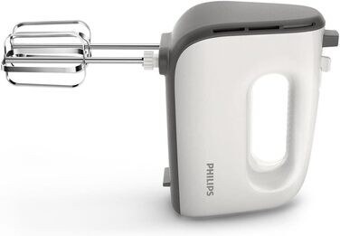 Philips Hand Mixer, 450 W, 5 speeds plus Turbo, white/gray (HR3741/00)