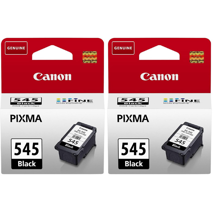 Оригінальний чорнильний картридж Canon PG-545 чорний для принтерів PIXMA, стандартний (набір 2 шт.)