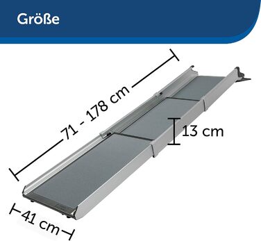 PetSafe Happy Ride Телескопічна рампа для собак, XL, до 136 кг, компактна, нова модель