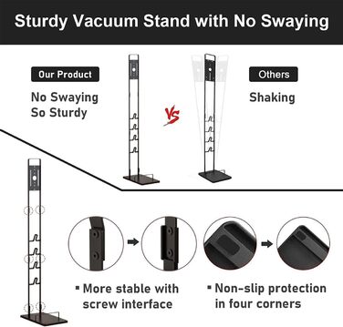 Стійка для пилососів Dyson V11, V10, V8, V7, V6, V8, DC30, DC31, DC34, DC35, DC58, DC59, DC62 - сіра металева підставка