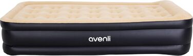 Надувний матрац Avenli для 2 осіб з вбудованим насосом, 196x97x47 см - для кемпінгу та дому