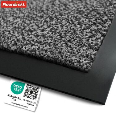 Килимок для підлоги etm® Schmutzfangmatte: переможець у співвідношенні ціни та якості. Килимок для порогу різного розміру, для дому та вулиці (антрацит-чорний, 90x150 см)