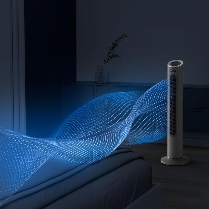 Вентилятор Rowenta Eole Infinite VU6620: тихий, потужний, з таймером та горизонтальною осциляцією | Чорний