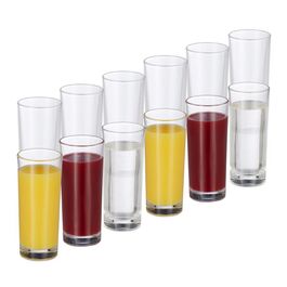 Set of 12 Tall Glasses