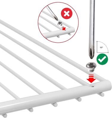 Universal Refrigerator Freezer Shelf Rack (white, 3 pack)