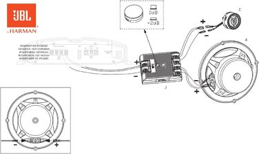 JBL Stage3 607CF автомобільна акустика 2-смугова, 250 Вт, комплект динаміків 160 мм (6,5