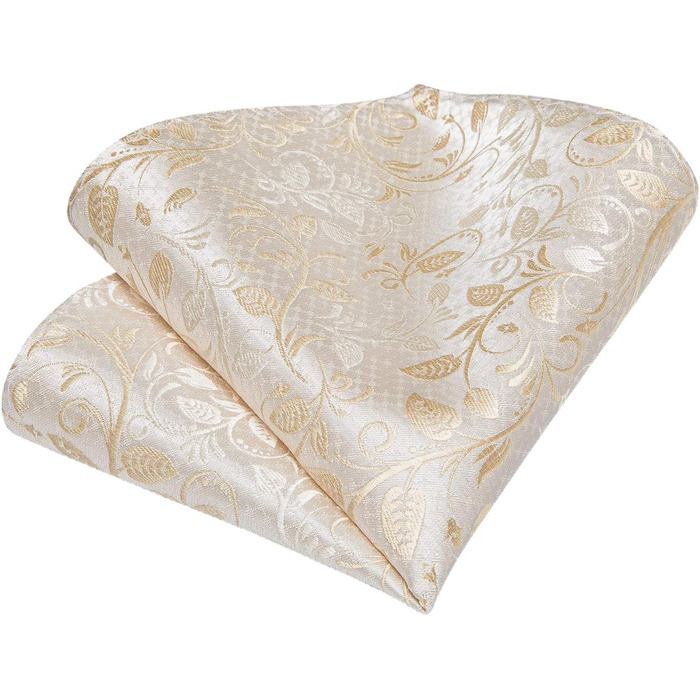 Набір краваток чоловічий DiBanGu з візерунком пає, краватка, кишеньковий хустинка, краваткові застібки, для весілля та ділових зустрічей, бежевий