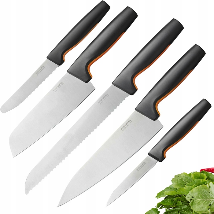 Набір ножів у підставці Fiskars Functional Form, 5 предметів