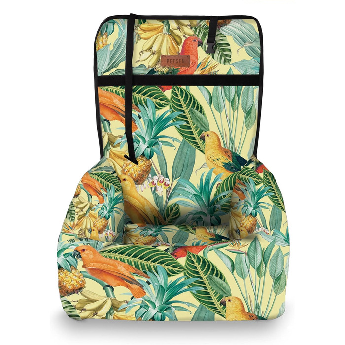 Крісло-ліжко для собак у машину Petsen з іменем, корзина для собак маленьких порід, автоліжко для собак, автокорзина для собак, ліжко для собак (також підходить для птахів)