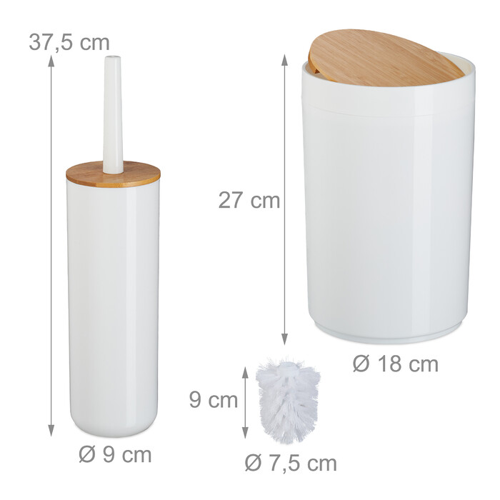 Relaxdays 7-Piece Bathroom Set