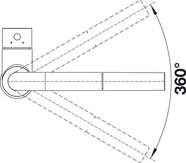 Кухонний змішувач BLANCO MILA з висувним виливом, високий тиск, керамічна картридж, запобіжник зворотного потоку, хромований, 25.5x10.5x27 см