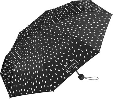 Чорний парасолька Happy Rain з ефектом зміни кольору, багатобарвний, компактний парасолька-відкривач на руці. 95 см