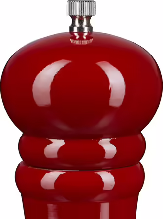 Relaxdays Pepper Grinder, Wood, Ceramic Grinding Mechanism, Large, HxWxD: 40 x 6 x 6 cm, Classic Design, Red