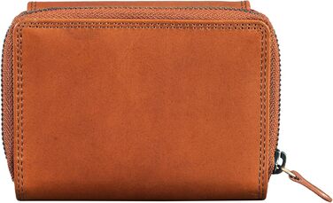 Benthill Women's Wallet Genuine Leather - Compact Leather Wallet with Plenty of Space - High-Quality Women's Wallet with Many Compartments, Color: Brown