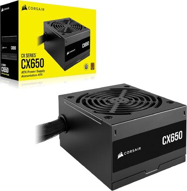 Блок живлення Corsair CX550 ATX 550W 80 Plus Bronze, низький рівень шуму, чорний