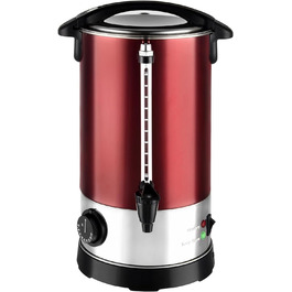 Kalorik TKG GW 910 IN Hot Beverage and Mulled Wine Dispenser, Stainless Steel, 6.8 Liters, 950, Metal, Plastic, 6.8 Liters, Metallic Red