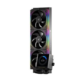 Система рідинного охолодження процесора TR Peerless Vision 360 ARGB Black, 3 PWM вентилятори, LCD-дисплей 3.95