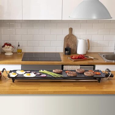Cecotec Tasty Grill 2000 Electric Grill Plate - Stainless Steel, Adjustable Temperature, Non-Stick Surface - 2600W