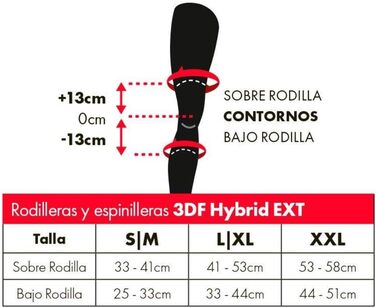 Унісекс наколінники та налокітники Leatt 3DF Hybrid Ext, захист коліна і гомілки, гібридна конструкція