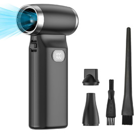 Електричний пилосос для повітряного обдування, пилоочисник, високонадійний струмінь для сушки пилу, комплект для чищення ПК, ноутбуків, авто (130 000 об/хв, 8000 мАг)