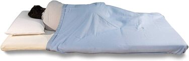 Гостьовий матрац EVERGREENWEB Futon 80x200 см з холодної піни, 3-секційний складаний, висота 10 см, знімний та праний чохол, гіпоалергенний, компактний