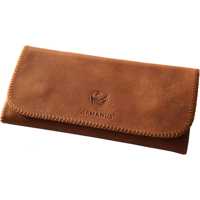 GERMANUS Albrunus - Made in EU - Leather Tobacco Pouch Tobacco Bag Rolling Pouch Rolling Case Tobacco Case