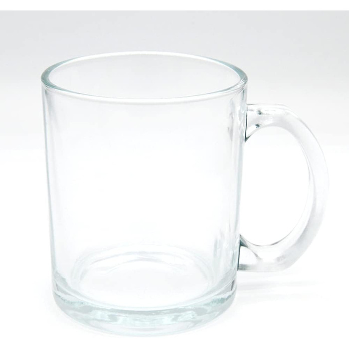 Склянка для сублімації MR.R 11oz, прозора, набір 6 шт, кухоль із ручкою для термопереносу