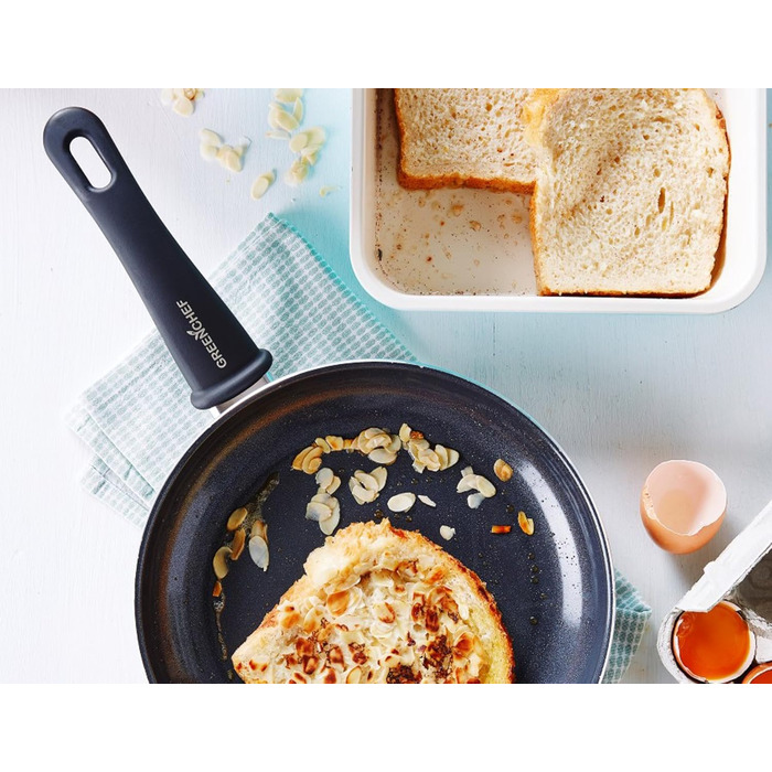 GreenChef Diamond Soft Grip Non-Stick Coating, 30cm, PFAS-free, Induction, Dishwasher Safe, Black 30cm (Frying Pan, 20cm Frying Pan)
