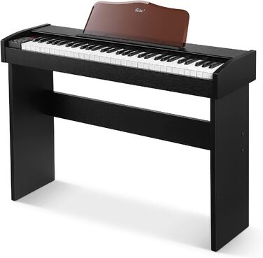 Клавіатура Eastar EK-10S, 61 клавіш, цифловий піаніно для початківців, дітей. З педалью сустейну та підставкою для нот.