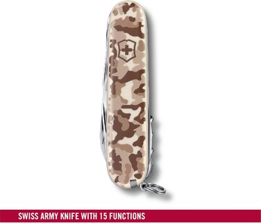 Швейцарський ніж Victorinox Huntsman Desert Camouflage, 15 функцій, мультитул, швейцарський армійський ніж