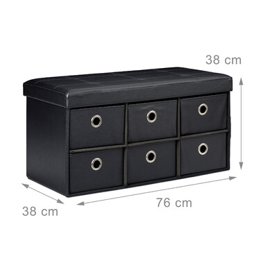 Relaxdays Storage Bench