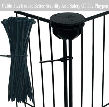 Металевий загін для кроликів LANGXUN, 12 шт. (120x60x38 см)