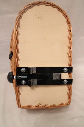 Корзина для велосипеда на багажник з лози з металевою сіткою та подушкою, XL або XXL. Підходить для перевезення багажу.