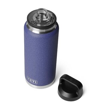 Термофляга YETI Rambler 1Л (1000 мл) з нержавіючої сталі з герметичною кришкою Chug Cap для гарячих та холодних напоїв, колір Charcoal