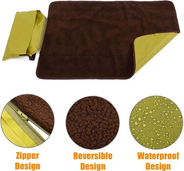 Водонепроникний килимок для тварин Bangminda 100x70 см з сумкою для подорожей та кемпінгу (для собак та котів)