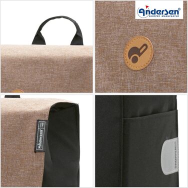 Сумка-візок для покупок з функцією підйому сходами ANDERSEN Scala Shopper Hera (Пісочний)