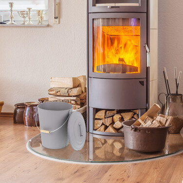 Relaxdays Ash Bucket with Lid
